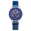 Fashionable Three Eyes Quartz Magnetic Iron Absorbing Stone Women's Watch