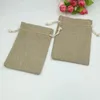 Gift Wrap 10 14cm 1000pcs Vintage Natural Burlap Hessia Candy Bags Wedding Party Christmas Favor Pouch Jute Drawstring Bag