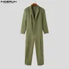 2023 MĘŻCZYZN SUPSUIT SIONT Kolor Lap Lg Lux Fi Rompers Men Streetwear Oversize swobodne kombinezony S-5xl Inderun 7 H6ci#