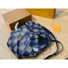 Luxe tassen heren duffel blauw graffiti plaid vakantie handtassen keepall 40 45 50 bakken schouder bagage luchthaven reisbrief dames fitness