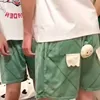 Männer Shorts Paar Trend Lustige Cartoon Gedruckt Und Dekor Stretch Kleine Nase Klopfen Sommer Kausal Mode Lose Weich