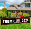 Accessori Trump Keep America Great Again 2024 Banner con 4 occhielli in poliestere per pubblicità da giardino Decorazione da appendere per interni ed esterni