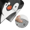 Mattor söt pingvin 3d badmatta toalett trepiece set matta vattentäta badrum mattor toalettstol täck golvmatta badrum dekor