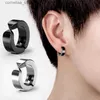 Ear Cuff Ear Cuff 1Pair Fashion Round Circle Ear Clip Non Piercing Earrings Fake Earrings Gift for Men Women Jewelry Y240326