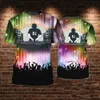 T-shirts hommes Summer Strt DJ Rock Music T-shirt pour hommes Loisirs O-Cou Court Slve Ts Mode Hip Hop Harajuku Haut surdimensionné T240325