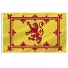 Akcesoria Pterosaur UK Scotland Lion Flag 90x150cm, Wielka Brytania British Scotland Rampant Flag do Indoor Outdoor Garden Decor Banner