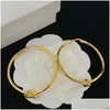 Hoop Huggie 2023 Designer węzeł obręczy Kolczyki kobiety złota biżuteria luksus hie kolczyki