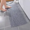 Tapis de salle de bain antidérapant en galets, avec ventouses et trous de drainage, douche sûre, tapis de baignoire, accessoires de salle de bain