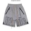 Diseñador pantalones cortos para hombre rhude quinto conjuntos para hombre pantalones de chándal moda suelta y cómoda ser popular 2024 nuevo gimnasio de verano