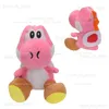 Plyschdockor 10 färger bros plysch leksaker yoshi lila yoshi fyllda leksaker grön röd blå yoshi svart rosa yoshi anime docka plysch 15 cm t240325