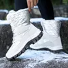 Botas inverno mulheres bota de neve forro de pele quente plataforma espessa pelúcia impermeável antiderrapante sapatos de moda