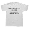 Gods Drunkest Driver I Am Am All Surber 2007 Thirs Graphic Cott Streetwear半袖誕生日プレゼント夏のTシャツ＃＃