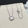 Square 8-word Necklaces Choker Necklace Women's smile Neck Exquisite Pendant Chain Geometric diamond Collar heart Chain female Jewelry Party Gifts