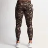 Herren Laufhose Camo Schwarz Slim Skinny Leggings Jogger Streetwear Casual Sporthose Training Workout Fitn Jogginghose G8DI #