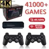 Jogadores de jogos portáteis X2 Plus 4K Gaming Stick HD Video Game Console 128G com 41000 3D Game 40 + Simulador adequado para N64 / P com controlador sem fio Q240326