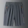 Men's Shorts Casual Everyday Summer Beach For Men Quick-drying Elastic Waistband With Zipper