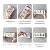 Hooks Multi-purpose Storage Foldable Wall Mount Behind-door Key Cloth Hanger Hook Bathroom Towel Holder Rack Home Organizer