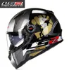 LS2 FF396 casque en fibre de verre casque de moto intégral double lentille avec airbag casques de vélo ECE Capacete motoqueiro casque moto8723197