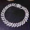 Anklets Flatfoosie Hip Hop Iced Out Chunky Cuban Chain Anklets for Women Luxury Rhinestone Link Ankle Bracelets Beach Barefoot JewelryC24326