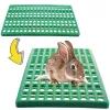 Аксессуары для клетки для кроликов, дырявая доска, коврик для кормления, опорная пластина, подстилка для домашних животных, подстилка для мелких животных, кролики