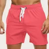 men's Swim Trunks Beach Shorts Drawstring with Mesh Lining Elastic Waist Plain Breathable Soft Casual Daily Streetwear b4y0#
