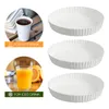 Dinnerware 100 Pcs Coffee Mugs Paper Cup Lid Cover El Covers Disposable Drinking Lids For Drinks White