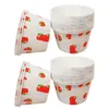 Disposable Cups Straws 100Pcs Ice Cream Dessert Bowls Baking Used Paper Party Supplies