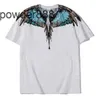 Designer Fashion Classic Marcelos t Shirt Summer Mens Women Burlons Printing Colorful Feather Winged Casual Luxury Mb Cotton Loose Top Couple Sweatshirts