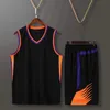 summer Basketball Jersey Set for Men Children Quick Drying Breathable Team Club Professional Sports Uniform Big 240312