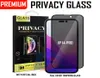 Premium Prywatność Prywatna z ekranu telefonu do iPhone'a 14 13 12 11 Pro XR XS MAX 7 8 Plus Antiglare Antispy Glass with9724186