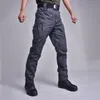 Grande taille 6XL Pantalons tactiques hommes militaires imperméables résistants à l'usure Cargo Army Pantalons extérieurs multi-poches Combat Work Joggers P5Ib #