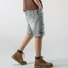 Männer Sommer Kurze Jeans Ripped Patchwrok Malerei Stretch Fi Desinger Gerade Denim Shorts Hip Hop Punk Stil Moto Biker t3PS #