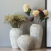 Films Nordic Big Flower Vase Modern Minimalist Living Room Pottery Dried Flowers Ceramic Pot Vases Retro Rough Clay Pots Home Decor