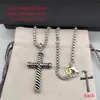 Women Chain Punk Gothic X For Cross Men Pendant Clavicle Designers Necklace Choker Necklaces Aesthetic Luxrury Jewelry Bijoux Party Gift