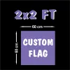 Bandeiras 2x2 pés design personalizado decoração de casa pendurado na parede cartazes de música rock fãs poliéster dropshipping bandeiras banners