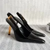 Designer Heels Sandale High Heel Kleid Schuhe Mädchen Slipper sexy Schnalle Frauen Abend neueste Sommer Spiegel Leder Stiletto Party Slingback Geschenk Loafer