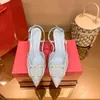 zapatos de diseño sandalias para mujeres tacones altos cuero para verano sandalias damas zapatos puntiagudos sandalias brillantes con diamantes fiesta de boda tacones altos