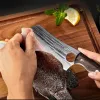 Couteaux Couteau de chef de cuisine forgé 5Cr15Mov en acier inoxydable, viande, fruits et légumes, tranche de pêche BBQ, couteau de boucher avec gaine