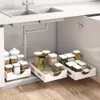 1 estante para platos debajo del fregadero, organizador de almacenamiento, gabinete extraíble, cajón, estante, accesorios de cocina para una limpieza eficiente y cómoda