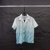 ハワイ2024カジュアルビーチバケーションシャツメンズ半袖シャツとビーチパンツハワイのTシャツA23