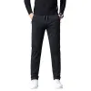 Mannen Broek Hoge Kwaliteit Koreaanse Fi Herenkleding Casual Licht Busin Elastische en Gebreide Bodem Casual Broek 64YV #