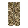 Dames Sokken Cheetah Animal Trendy Kousen Zwart Goud Luipaard Print Stijlvol Herfst Antislip Dames Skateboard Zacht