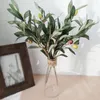 装飾的な花4PCS人工オリーブの枝は、家庭の結婚式のための家庭用装飾を植物植物植物植物