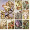 Dikiş tam elmas boyama ressamı Cicely Mary Barker sanat eseri çocuklar çiçek peri çapraz dikiş nakış resim mozaik ev dekor