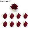 Leathercraft 8pcs Nabinal de flores Ringas de guardana