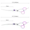 Scissors 7 inch Meisha Japan Steel Dog Grooming Scissors Pet Straight Curved Cutting Thinning Hair Shears Animals Trimming Tools B0007A