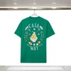 Erkek Tasarımcı T Shirt Sıradan Tişörtler Yaz Yeni Amerikan Moda Markası Kazablanka Baskılı Çift İplik Saf Pamuk Kısa Kişisel T-Shirt Ri94