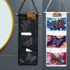 Stitch 5D Diamond Målning Lagring Hanging Bag Diy EcoFriendly Foldbar förvaringsväska Canvas Påse Hushållens förvaringsväska Hantverk gåva