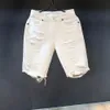 Neue Weiße Jeans Männer Allgleiches Fi Ripped Loch Slim Stretch Harem Hosen Bequeme Männliche Streetwear Denim Hosen i23V #