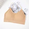 دبابات Camisoles النساء اللاسلكي براليت سلس برا برا مبطنة النوم قمم على شكل حرف U على شكل رياضة أعلى